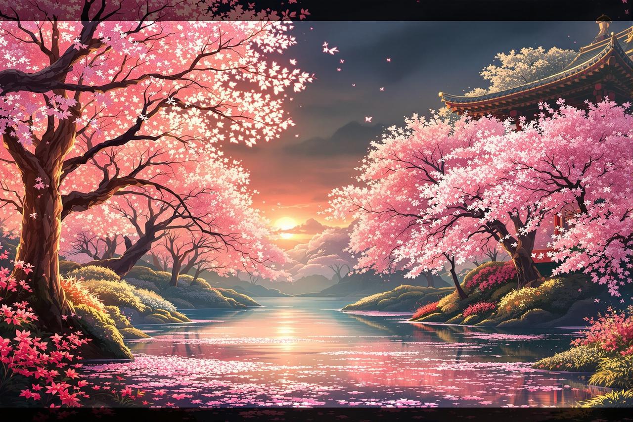 红果短剧官网网页版网址作品展示 - 花间绘梦师 — 场景美术